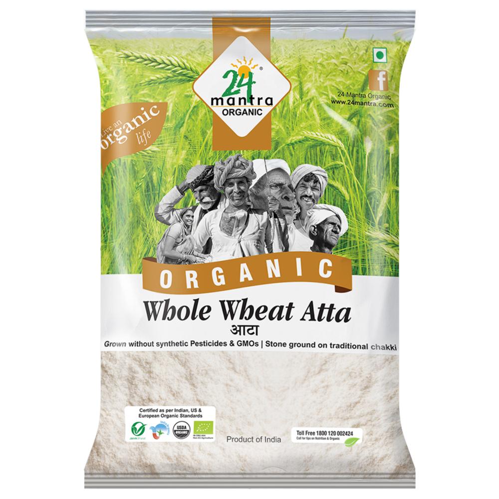 24 Mantra Organic Premium Whole Wheat Atta 5 kg