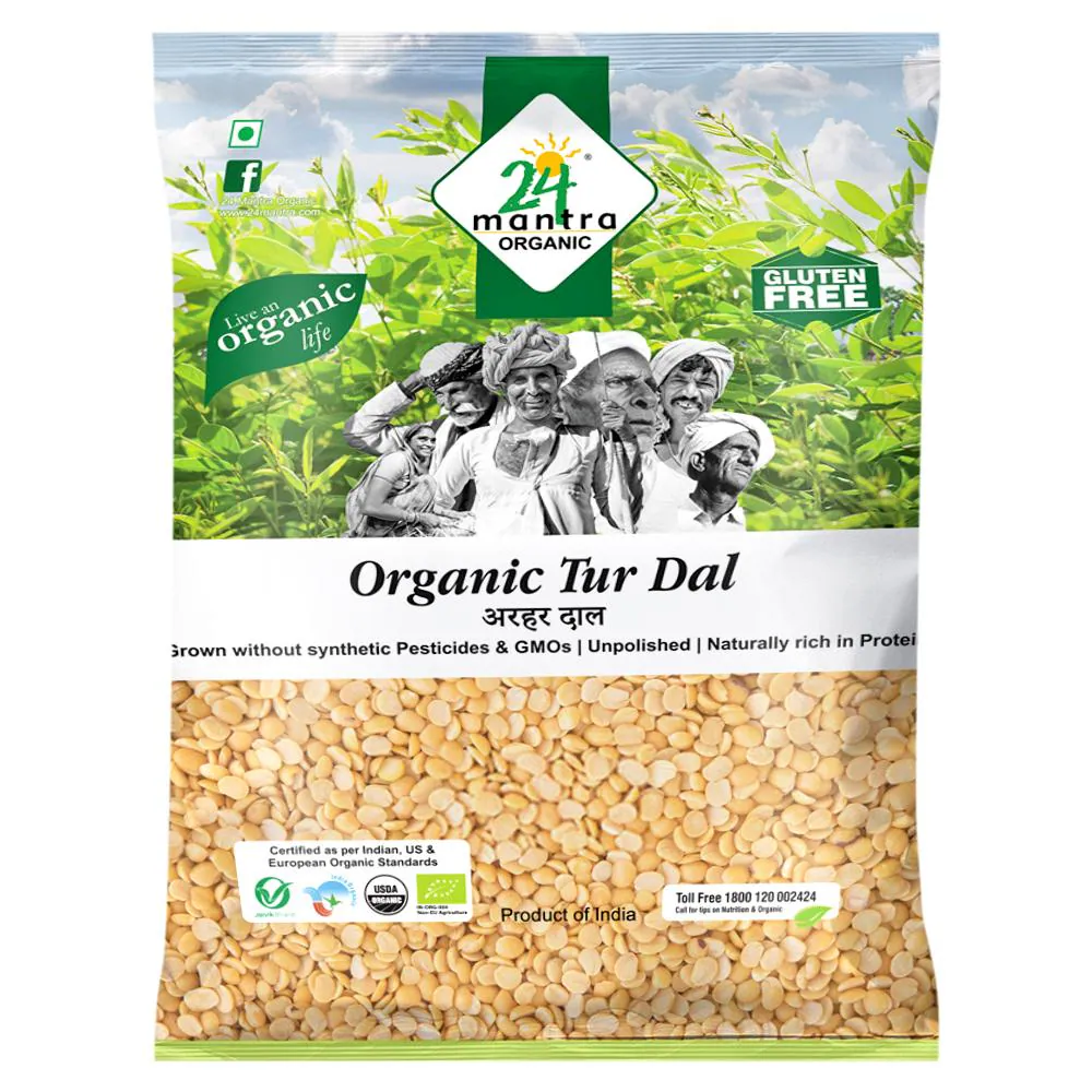 24 Mantra Organic Tur / Arhar Dal 1 kg