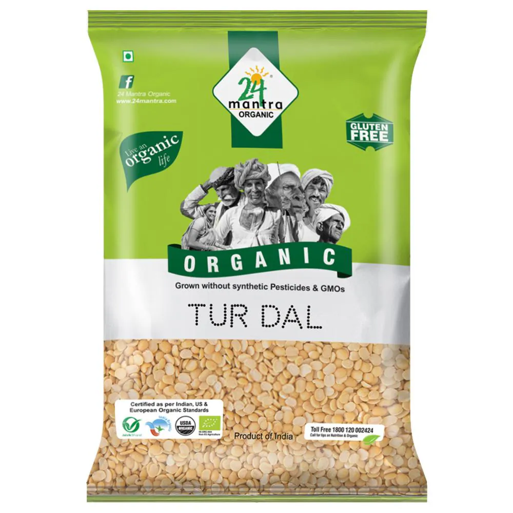 24 Mantra Organic Tur / Arhar Dal 500 g