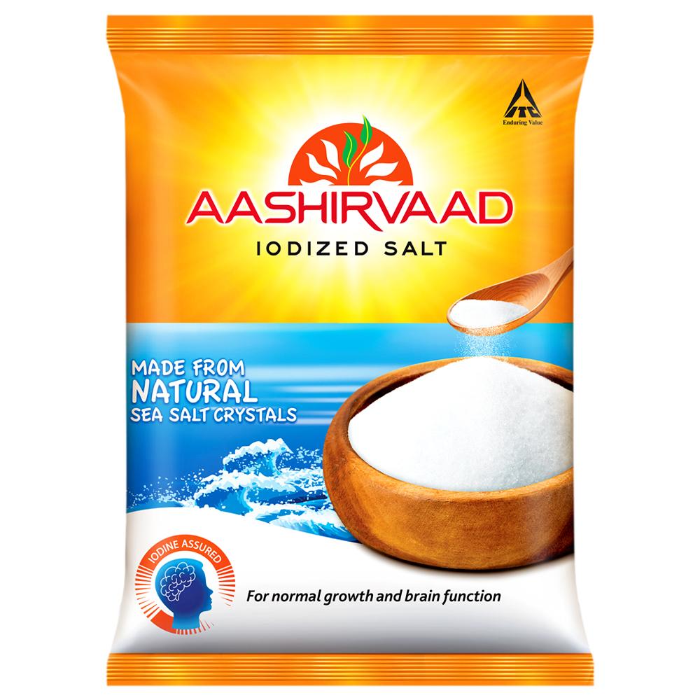 Aashirvaad Iodized Salt 1 kg