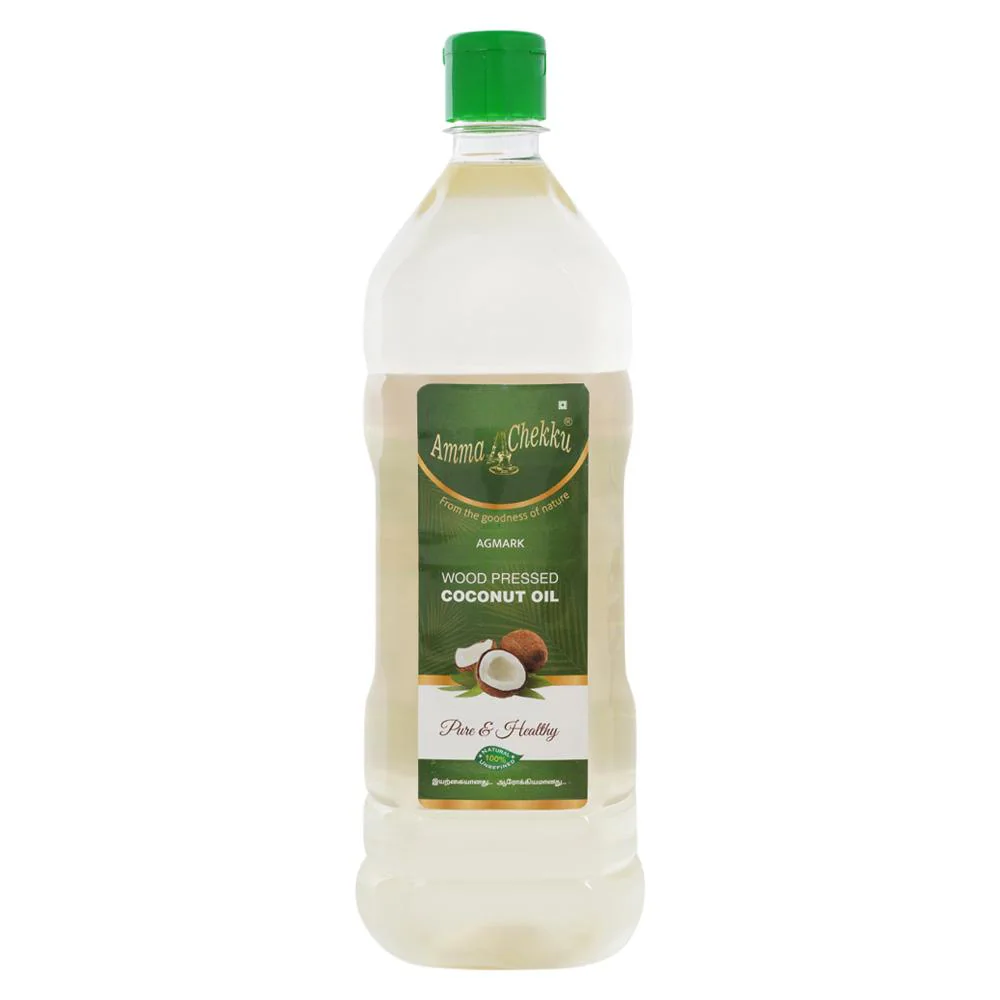 Amma Chekku Wood Pressed Coconut Oil 1 L