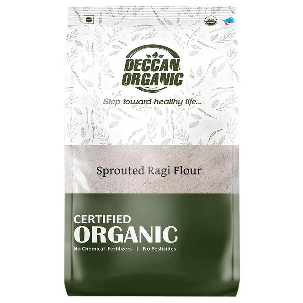 Deccan Organic Sprouted Ragi Millet Flour 500 g