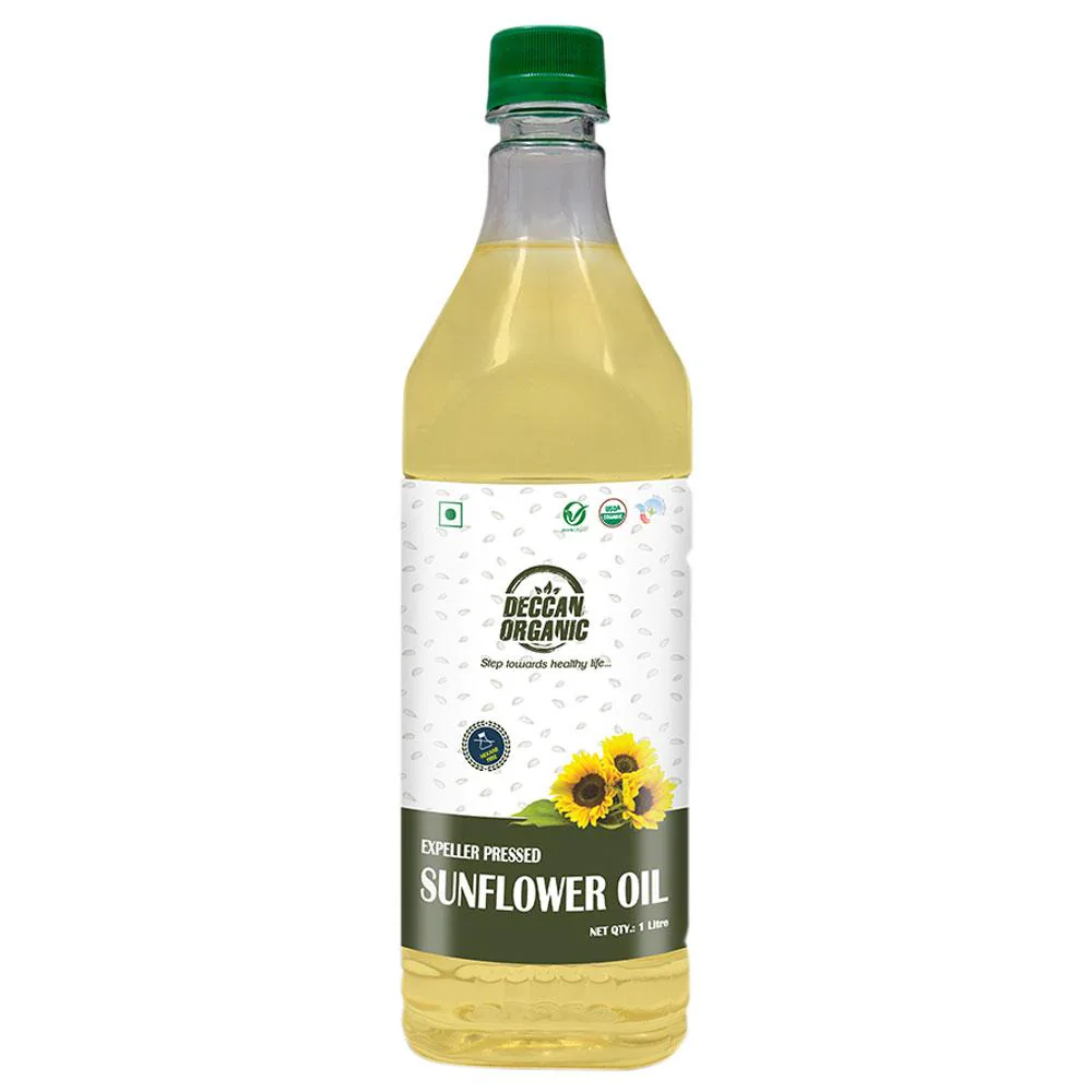 Deccan Organic Expeller Pressed Sunflower Oil 1 L