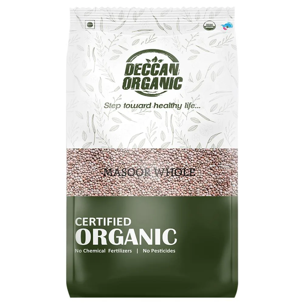 Deccan Organic Whole Masoor 500 g