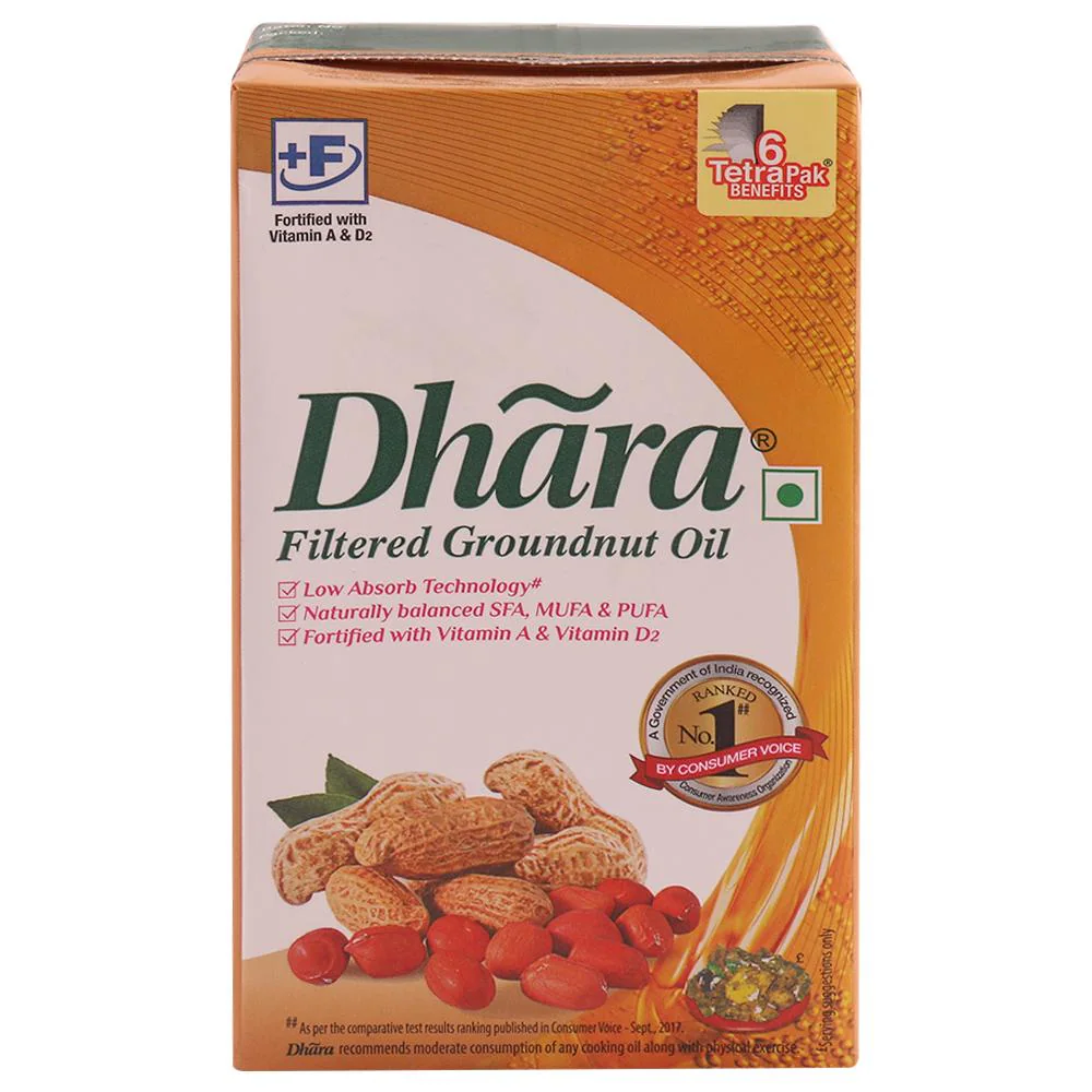 Dhara Filtered Groundnut Oil 1 L