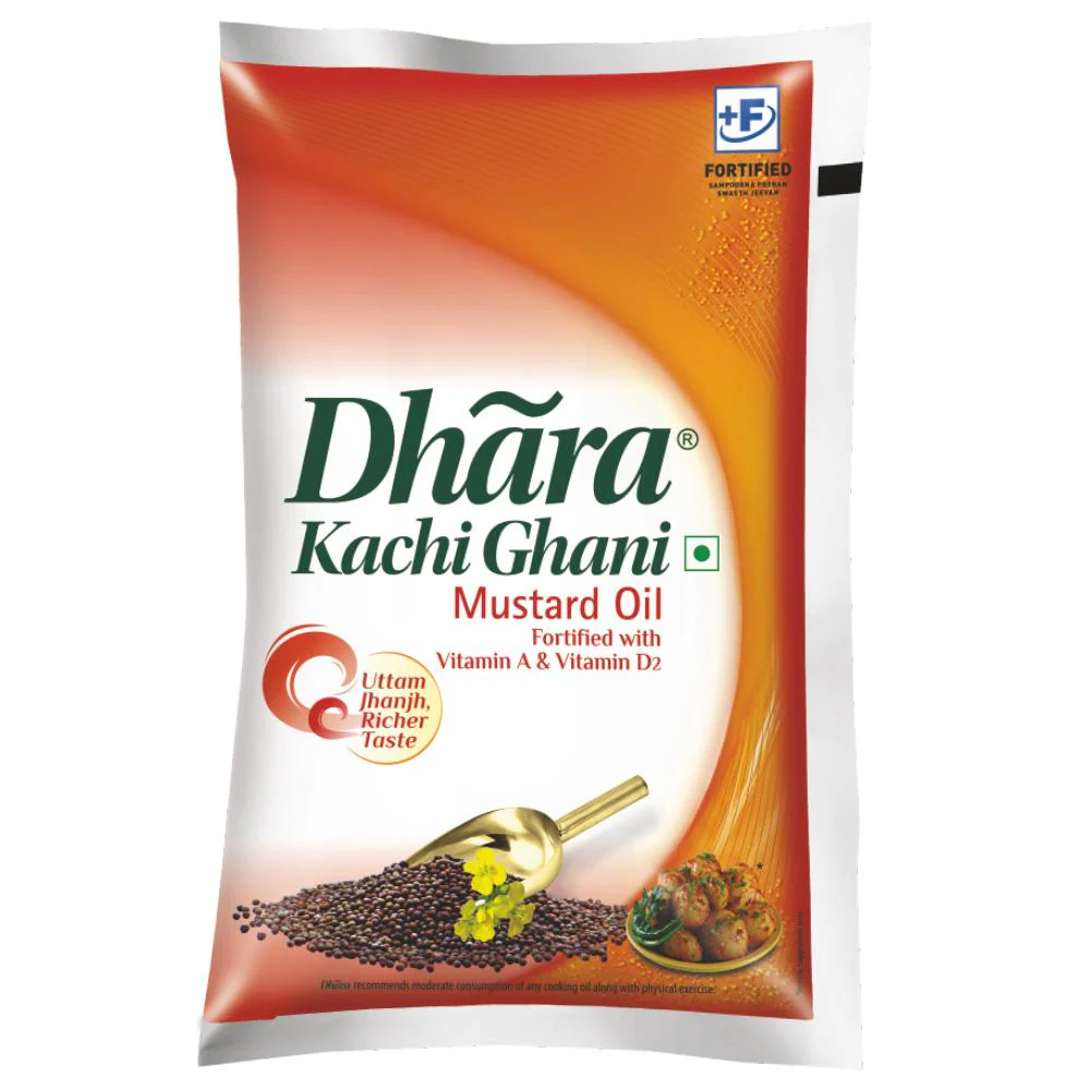 Dhara Kachi Ghani Mustard Oil 1 L