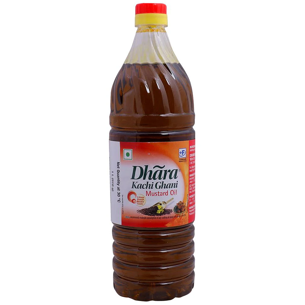 Dhara Kachi Ghani Mustard Oil 1 L
