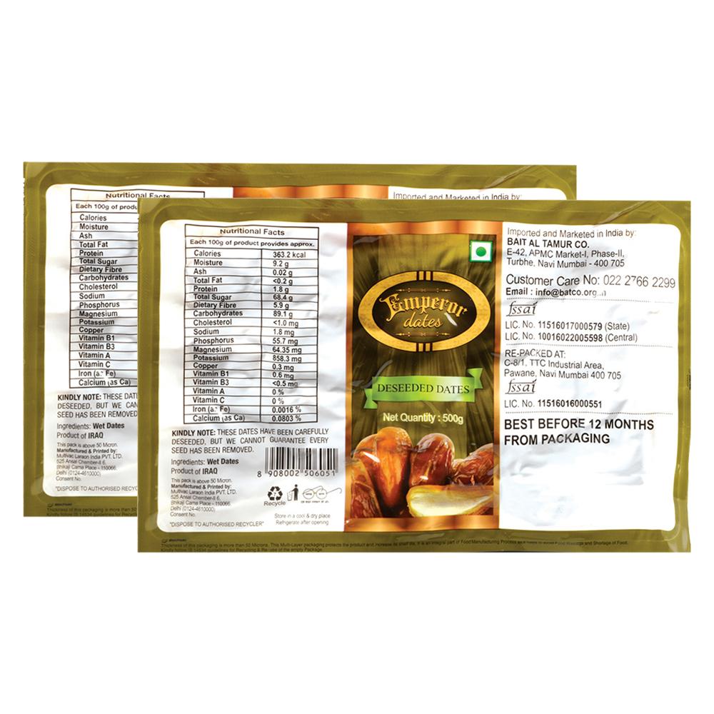 Emperor Seedless Dates 500 g (Pack of 2)