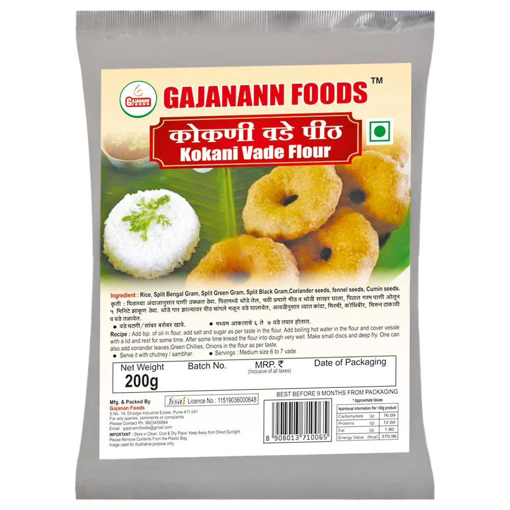 Gajanann Foods Kokani Vade Flour 200 g