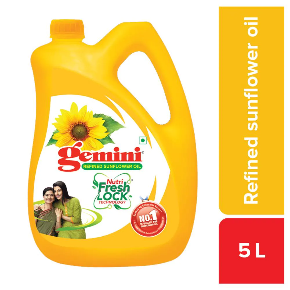 Gemini Refined Sunflower Oil 5 L
