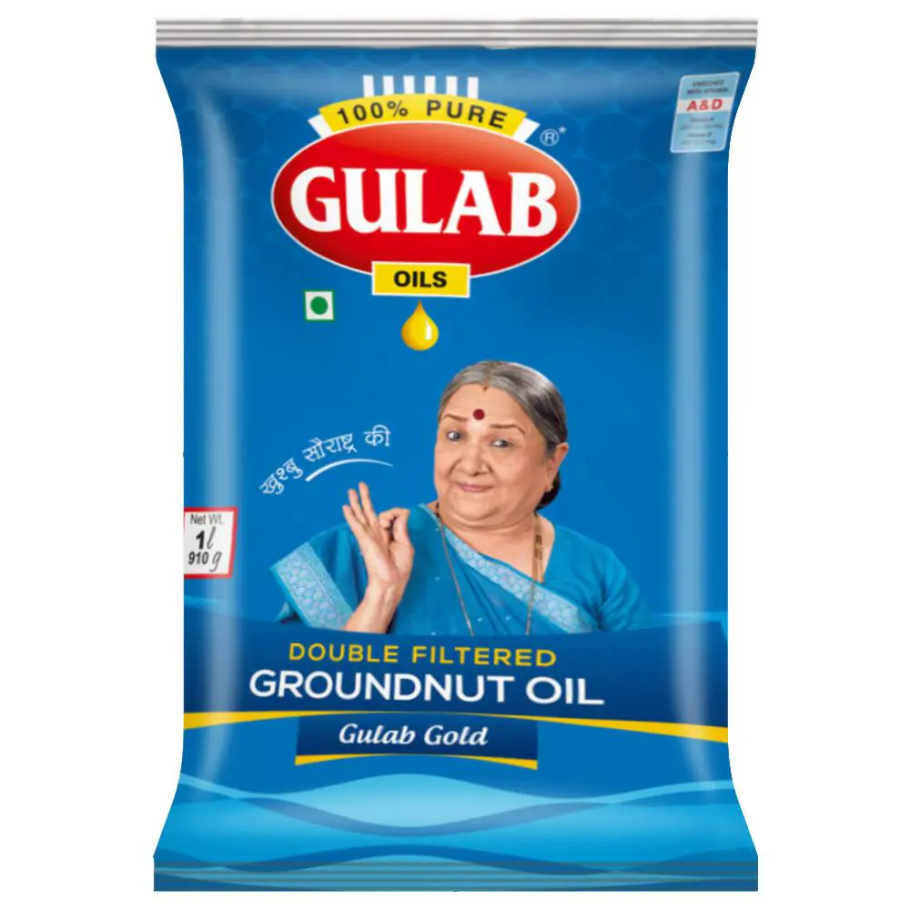 Gulab Double Filtered Groundnut Oil 1 L