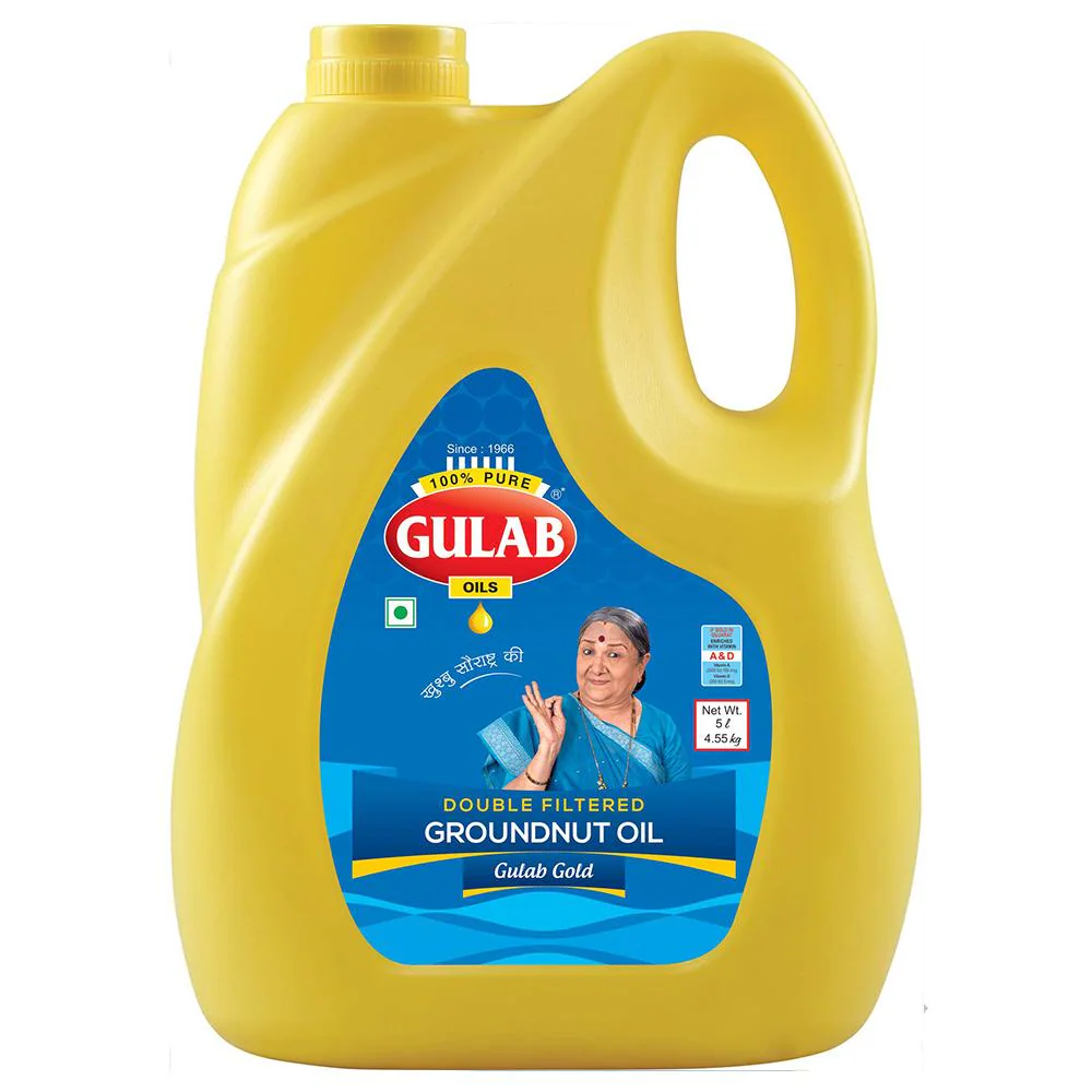 Gulab Double Filtered Groundnut Oil 5 L