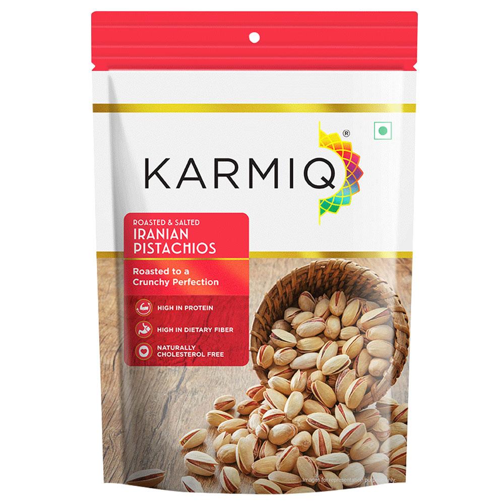 Karmiq Roasted & Salted Iranian Pistachios 200 g