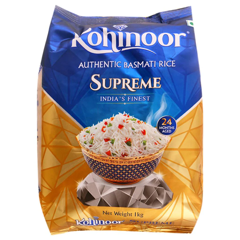 Kohinoor Authentic Supreme Basmati Rice 1 kg