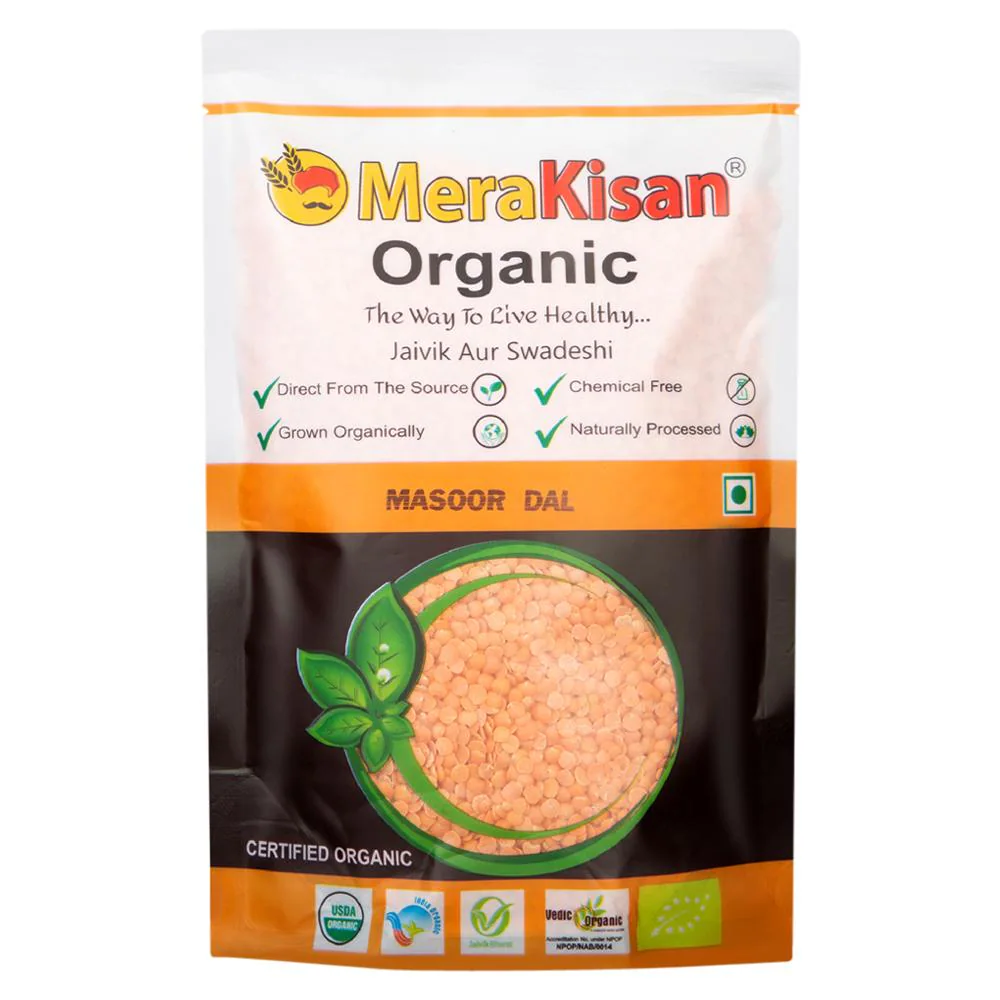 MeraKisan Organic Masoor Dal 500 g