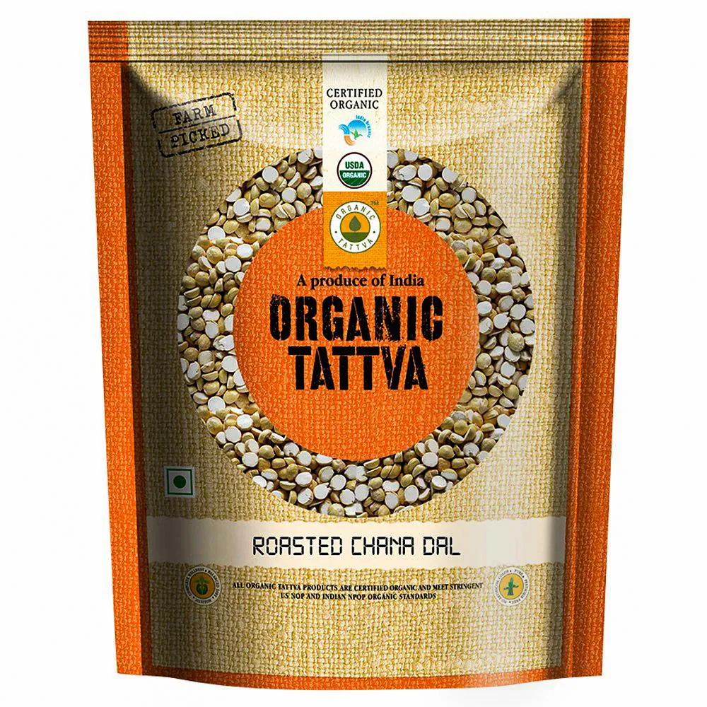 Organic Tattva Roasted Chana Dal 500 g
