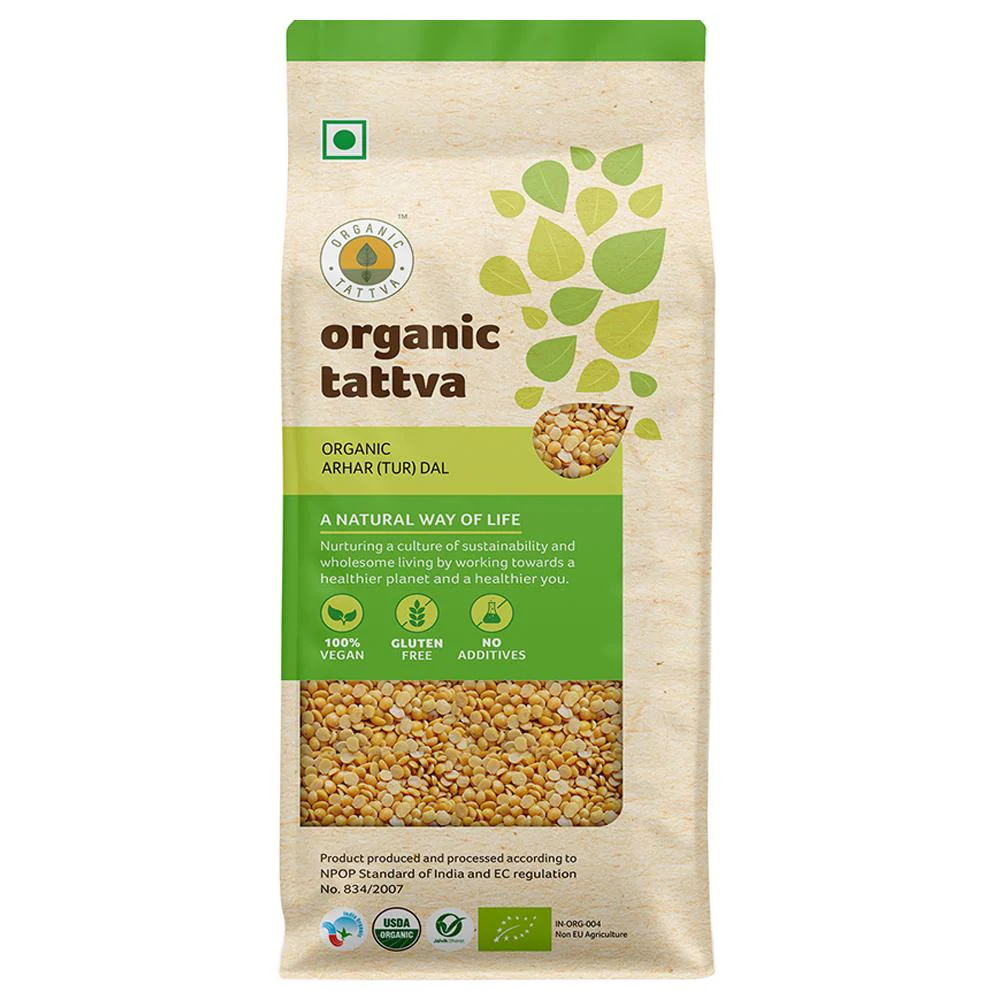 Organic Tattva Tur / Arhar Dal 1 kg