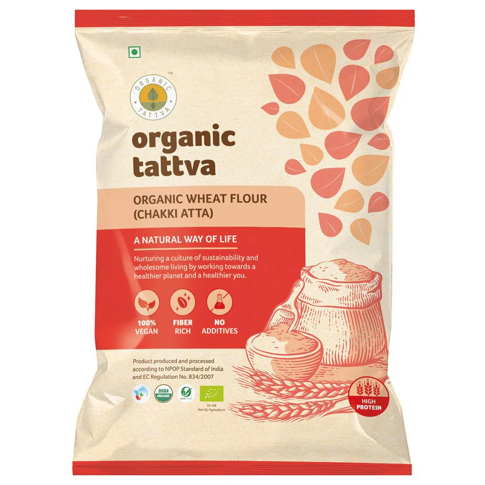 Organic Tattva Wheat Atta 5 kg