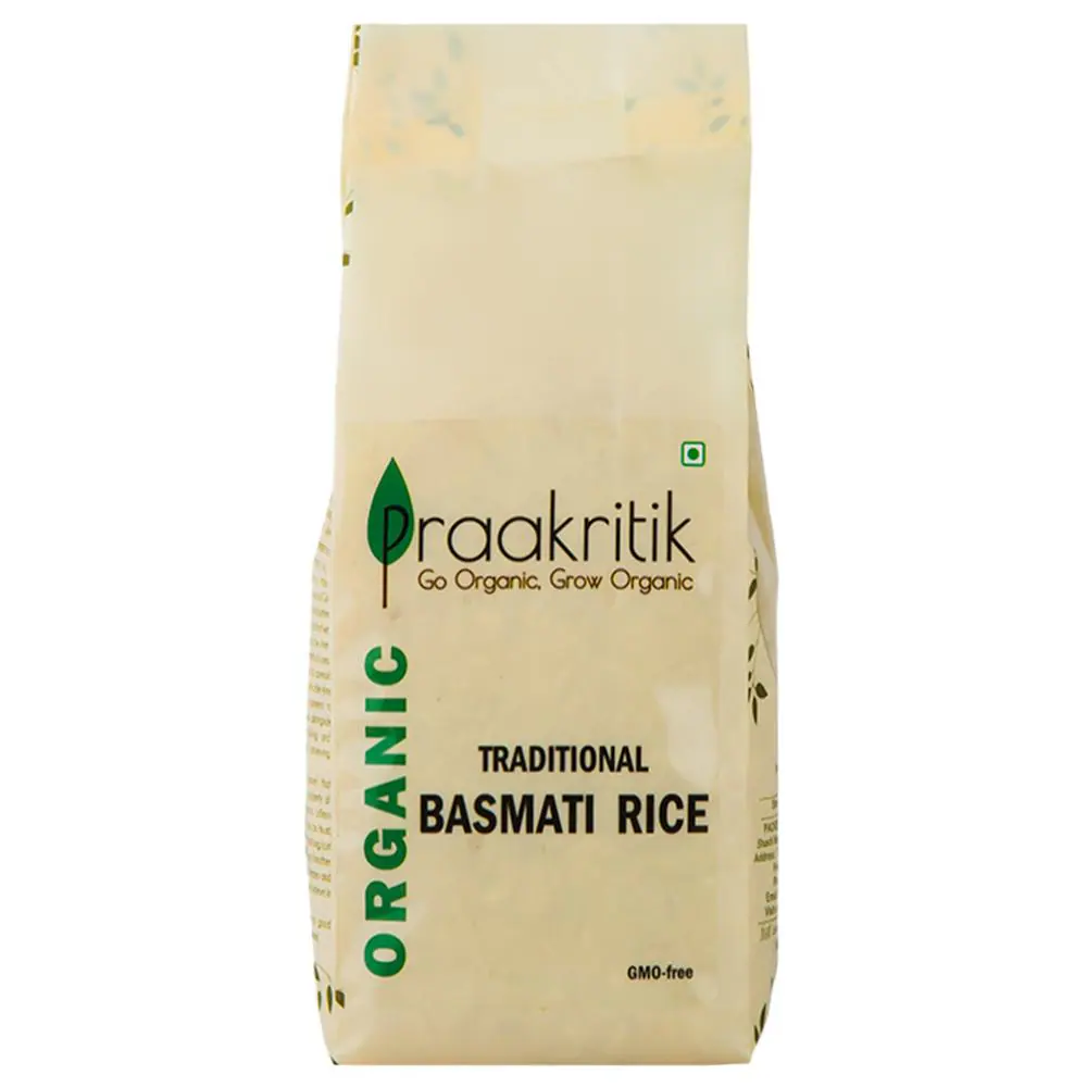 Praakritik Organic Extra Long Traditional Basmati Rice 500 g