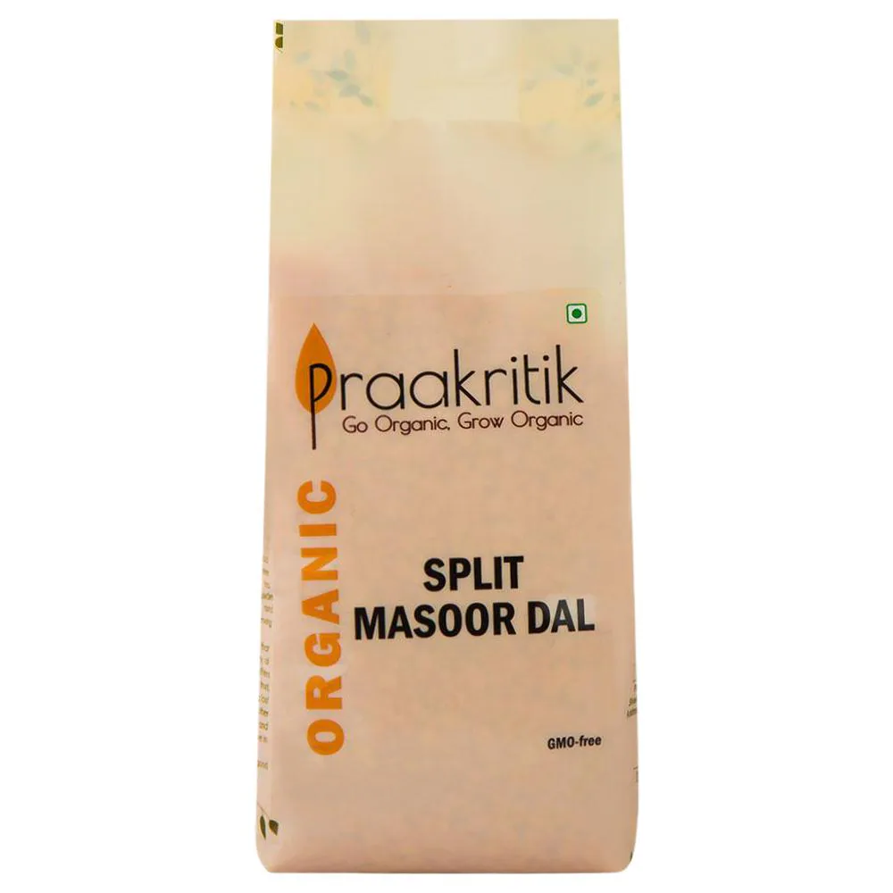 Praakritik Organic Split Masoor Dal 500 g