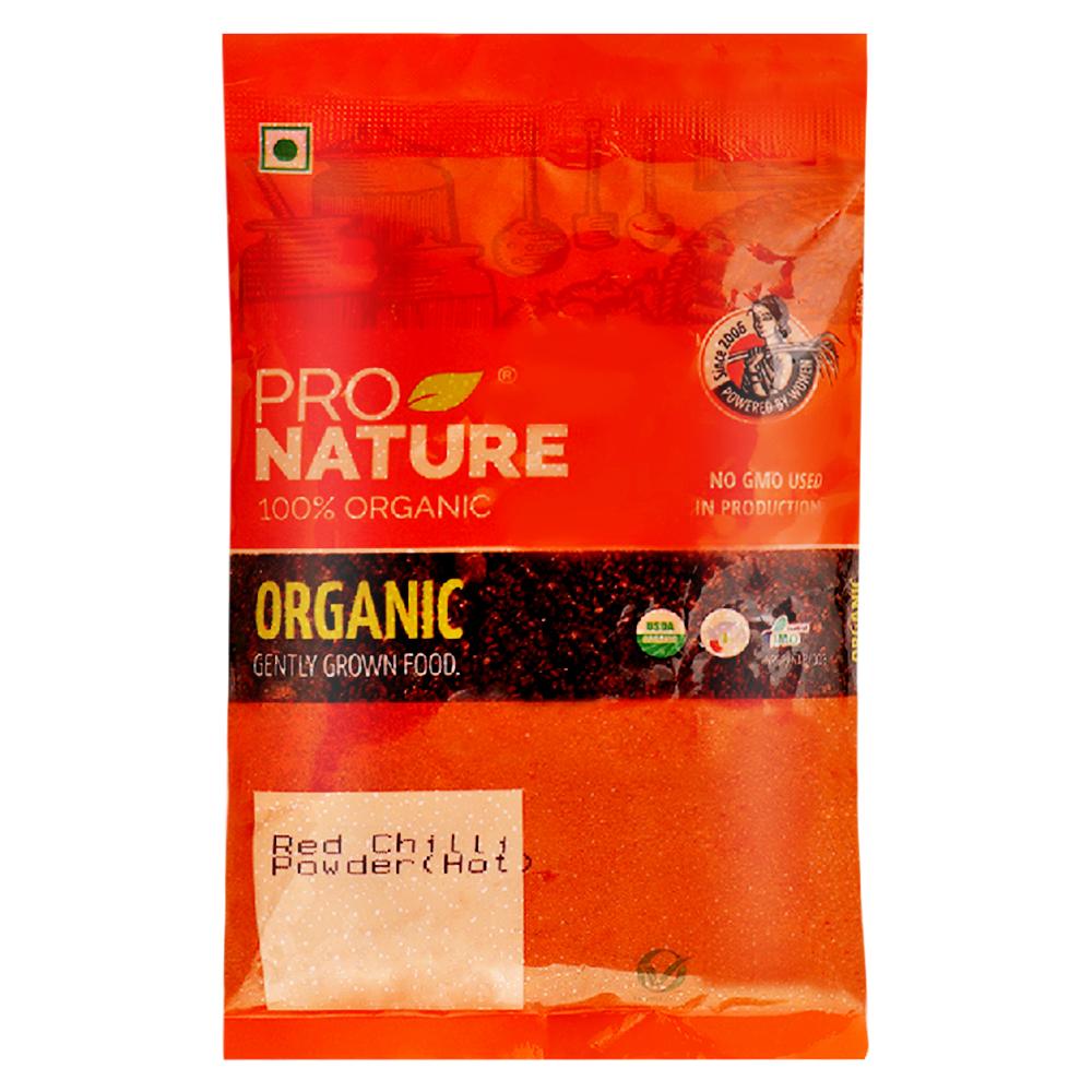 Pro Nature 100% Organic Red Chilli Powder (Hot) 100 g