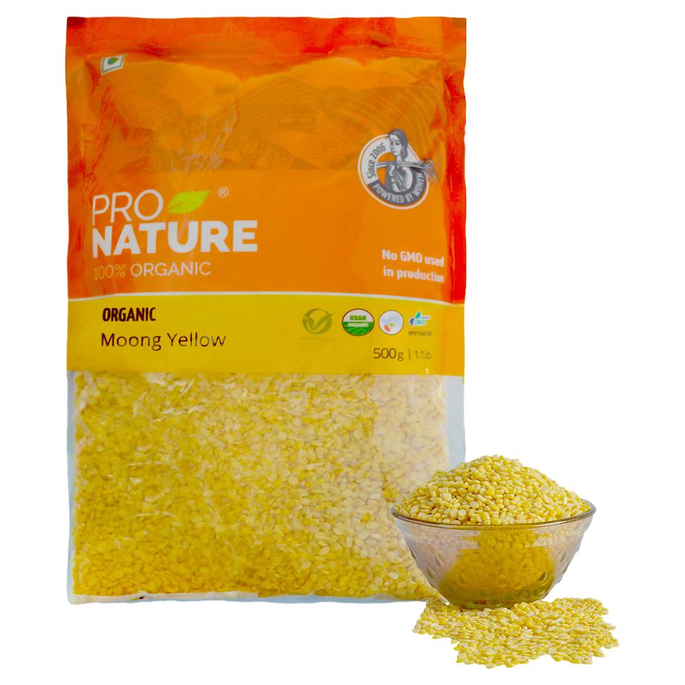 Pro Nature Organic Moong Yellow Dal 500 g