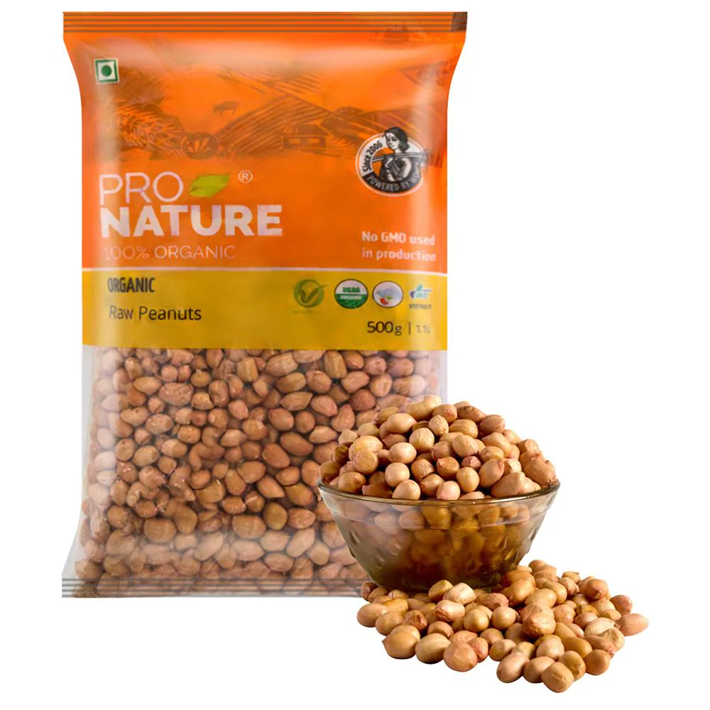 Pro Nature Organic Raw Peanuts 500 g