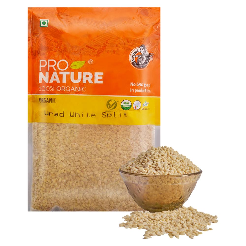 Pro Nature Organic White Urad Dal 500 g