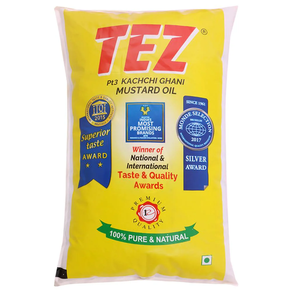 Tez Kachi Ghani Mustard Oil 1 L